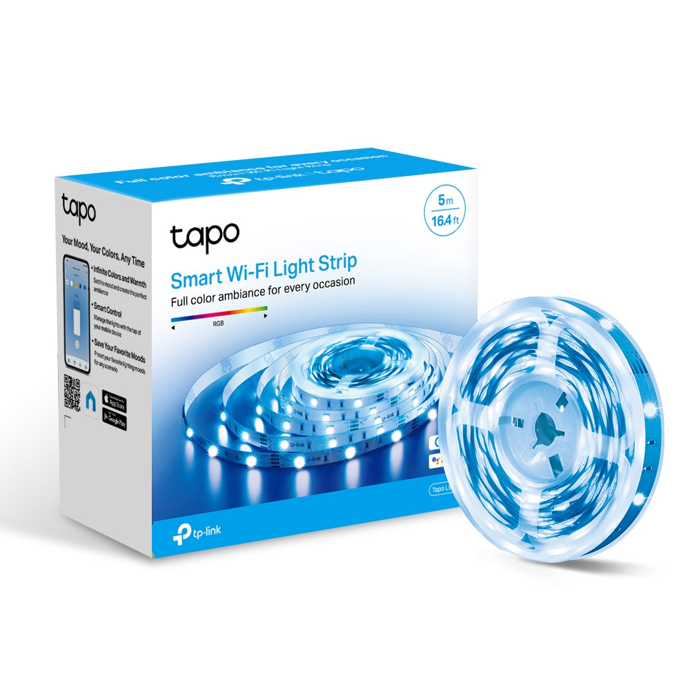 TP-Link Tapo L900-5 Smart Wi-Fi Light Strip | No Hub Required, Full Multicolor Ambience TP-Link Tapo L900-5 Smart Wi-Fi Light Strip | No Hub Required, Full Multicolor Ambience